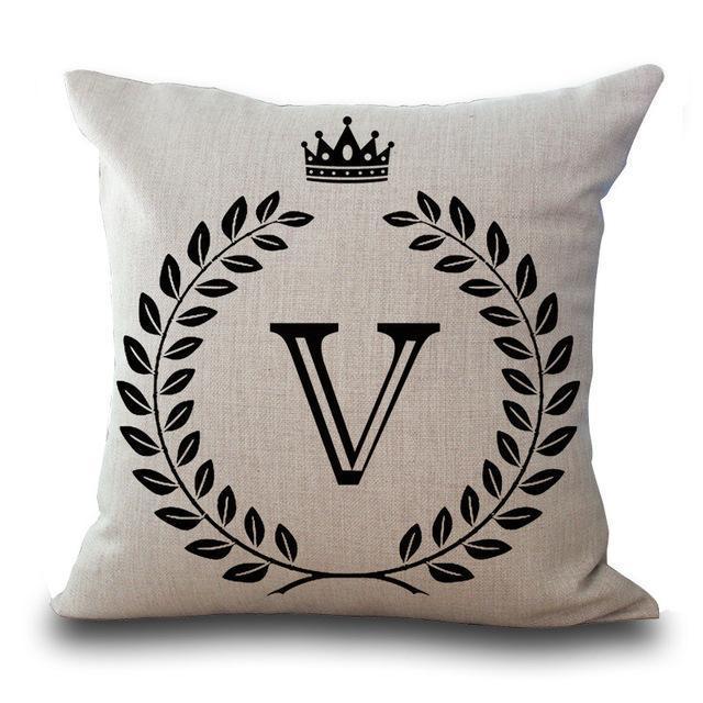 Personalized Alphabet Pillow Cover