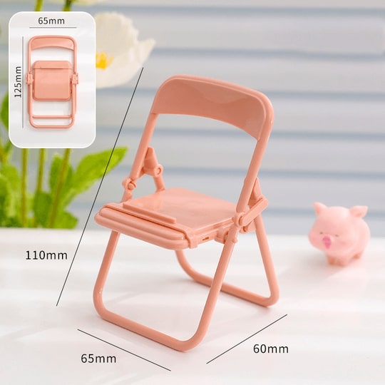 Versatile Mini Folding Chair Phone Stand