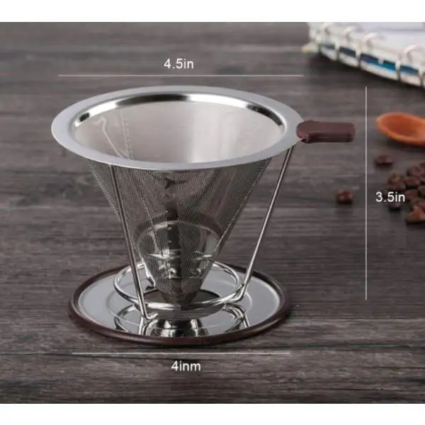 Pour Over Stainless Steel Coffee Filter