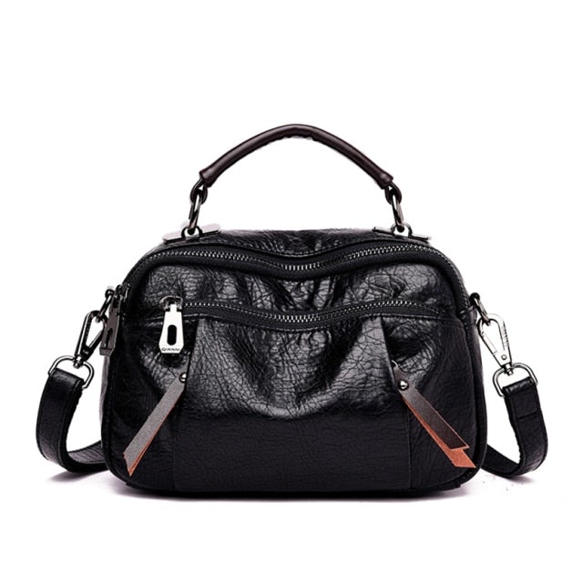 Multi Pockets Soft Leather Bag