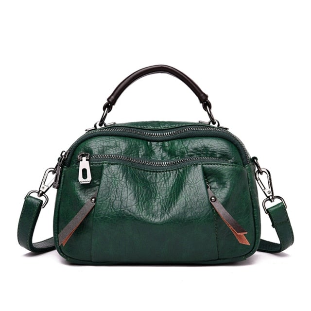 Multi Pockets Soft Leather Bag