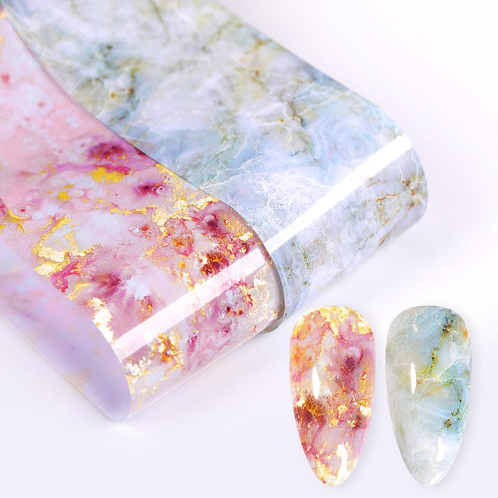 Marble Manicure Transfer Film Set