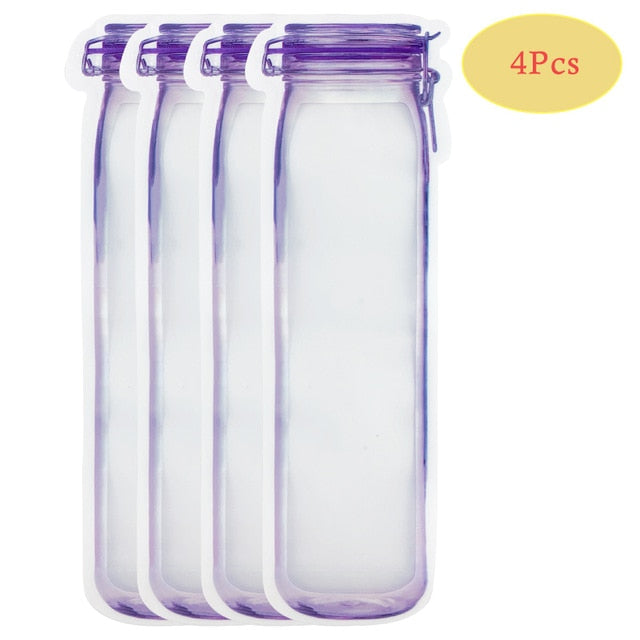 Reusable Mason Bottle Ziplock Bags