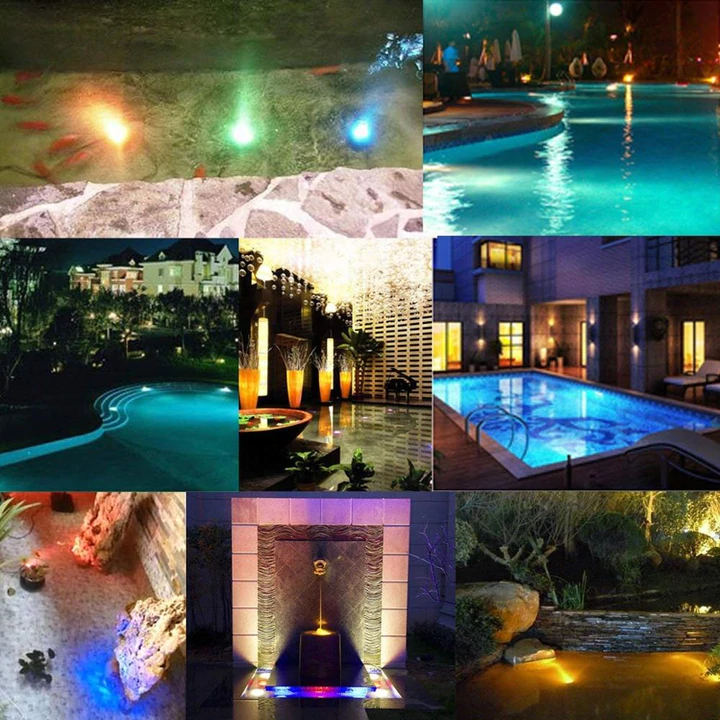 16 Colors Submersible Led Pool Light Remote Control