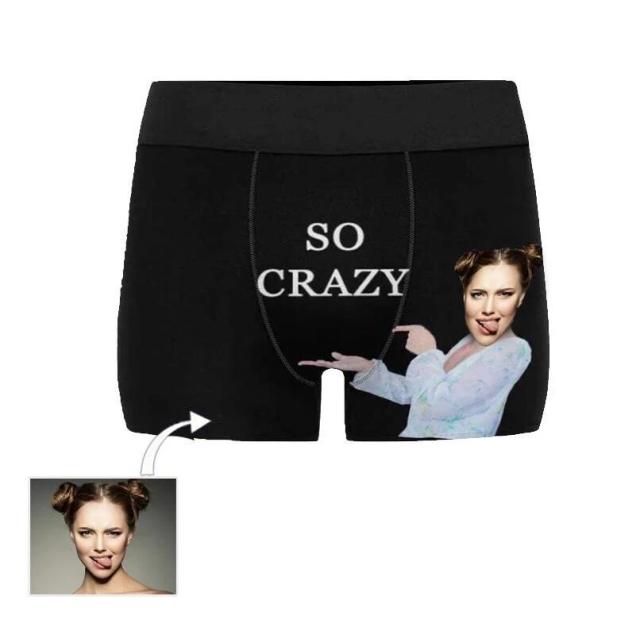 Custom Girlfriend Hugs Boxer Shorts Christmas Gifts