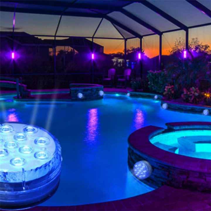 16 Colors Submersible Led Pool Light Remote Control