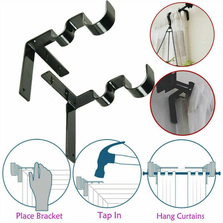 Curtain Rod Bracket Set