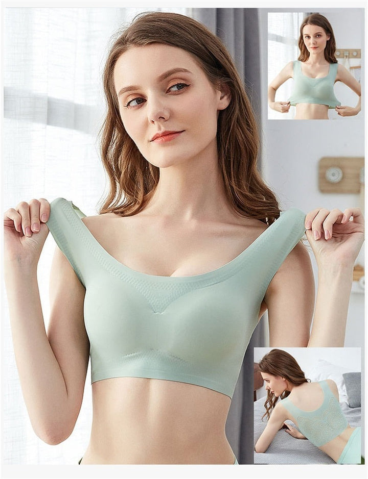 Ultra-thin Plus Size Ice Silk Comfort bra