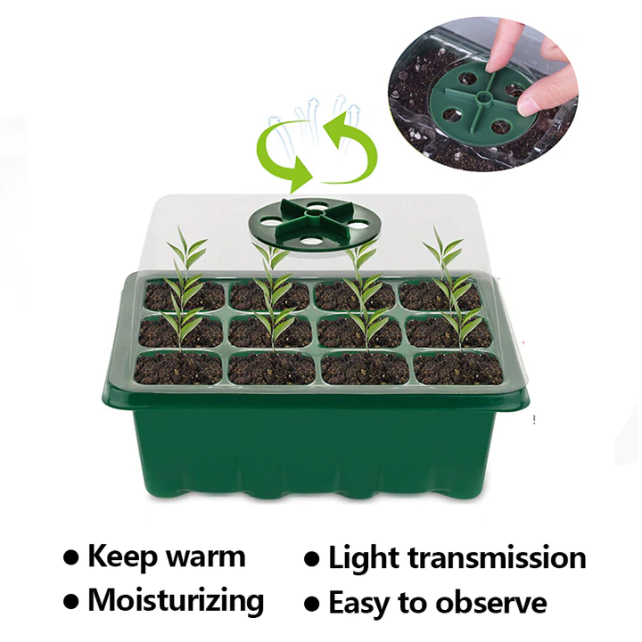 Seed Starting Trays with Grow Light