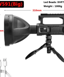 Rechargeable Handheld Spotlight Flashlight