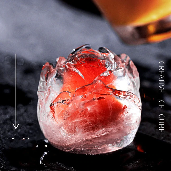 3D Rose Shape Ice Cube Mold