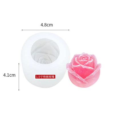 3D Rose Shape Ice Cube Mold