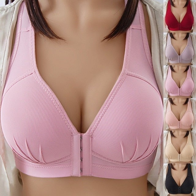 Front Closure Push Up Bra