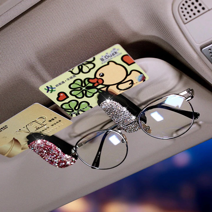 Car Visor Sunglasses Diamond Holder