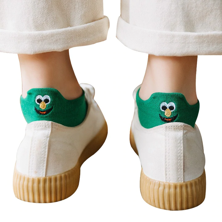 Embroidered Cartoon Women Socks