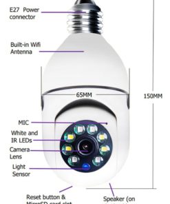 Wireless Wifi Light Bulb Camera Security Camera