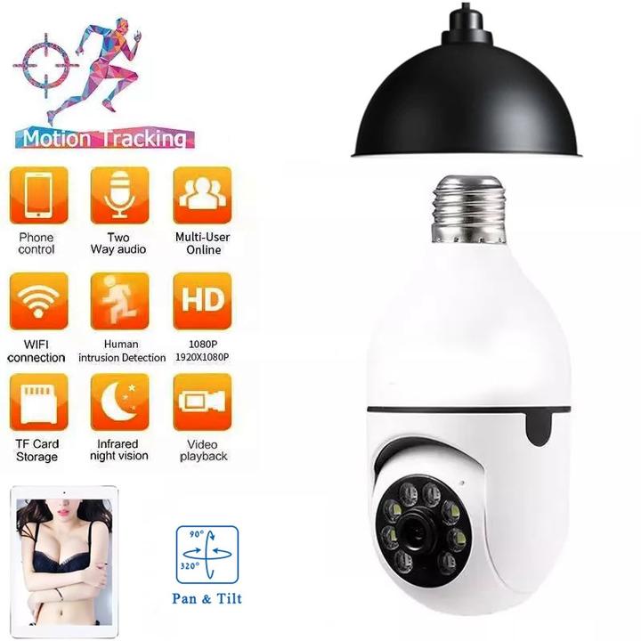 Wireless Wifi Light Bulb Camera Security Camera