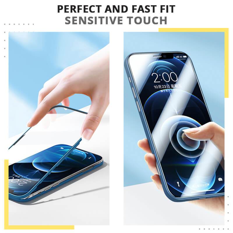 Upgraded Tempered Glass Lens Protective Case for iPhone