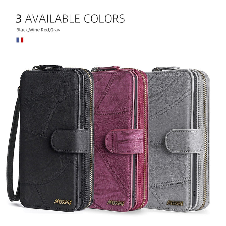 Phone Leather Wallet Case For Samsung