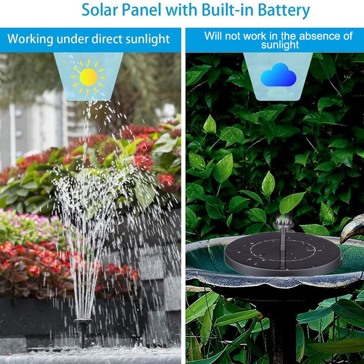 Solar Powered Hummingbird Fountain