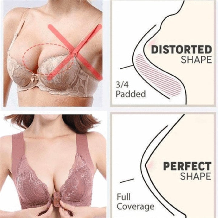 5D Front Closure Strapless Bra