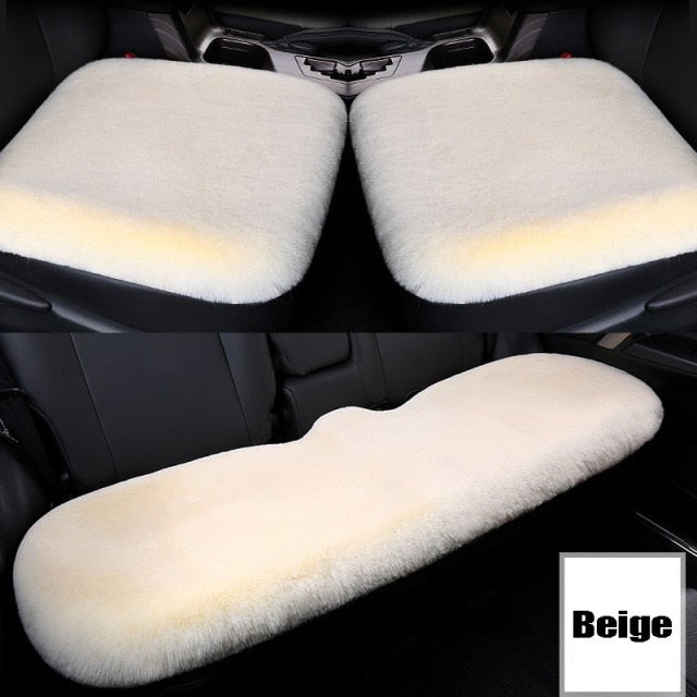 Fur Car Seat Cushion