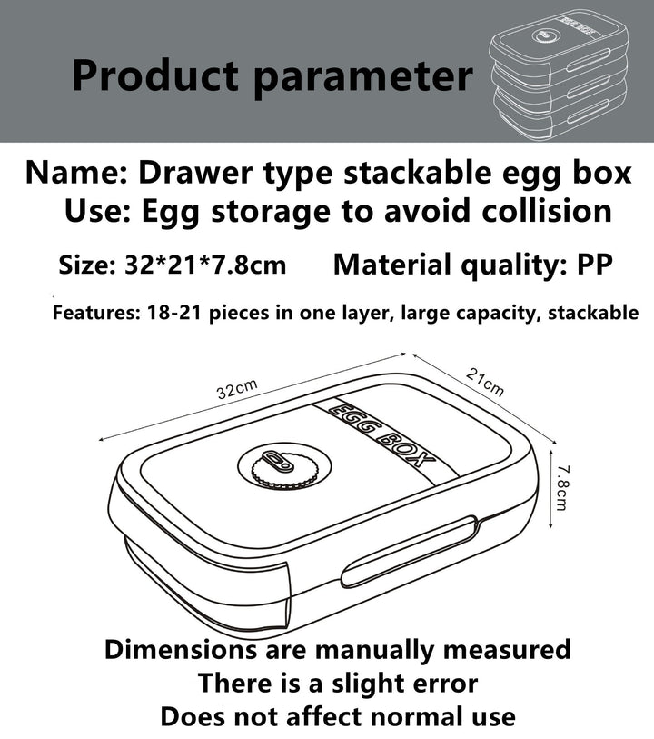 Egg Storage Drawer Box