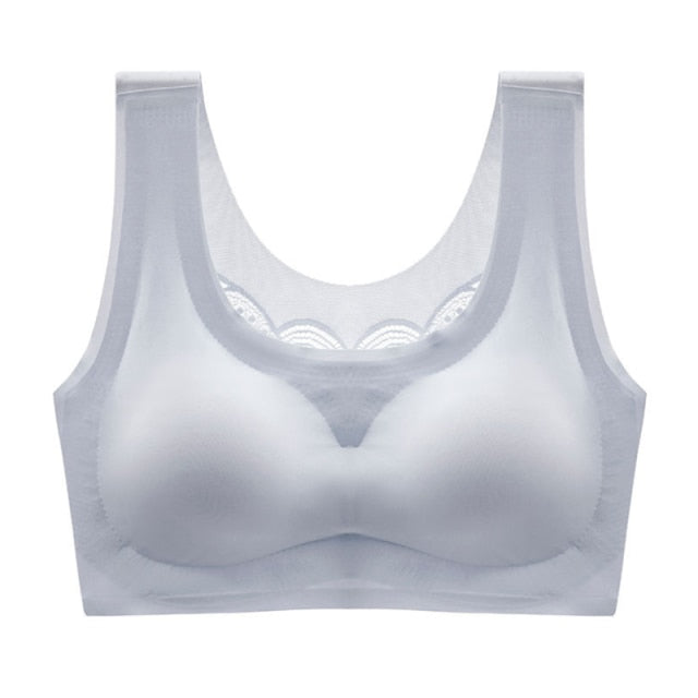 Ultra-thin Plus Size Ice Silk Comfort bra