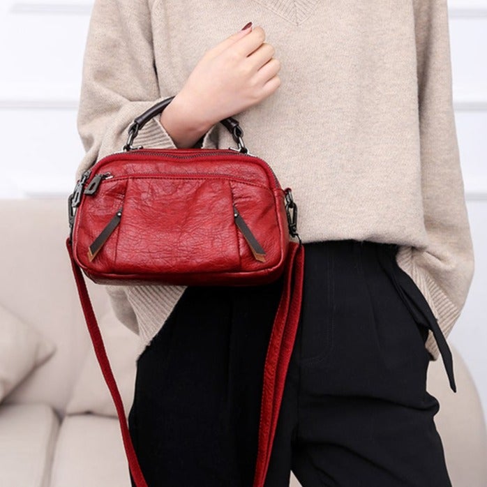 Multi Pockets Soft Leather Bag