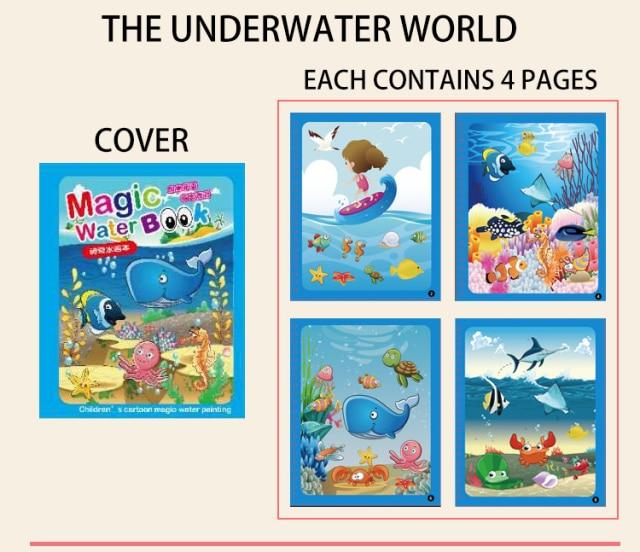 Magic Water Coloring Book