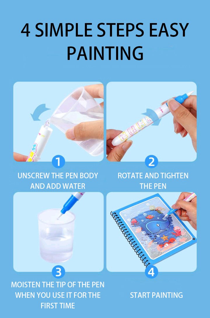 Magic Water Coloring Book