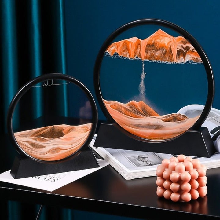 3D Dreamlike Real  Time Landscape Hourglass Artwork