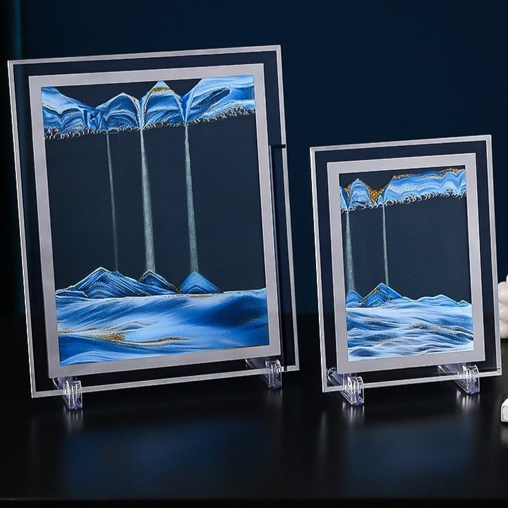 3D Dreamlike Real  Time Landscape Hourglass Artwork