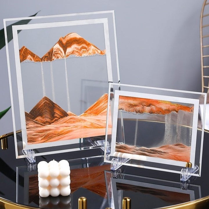 3D Dreamlike Real  Time Landscape Hourglass Artwork