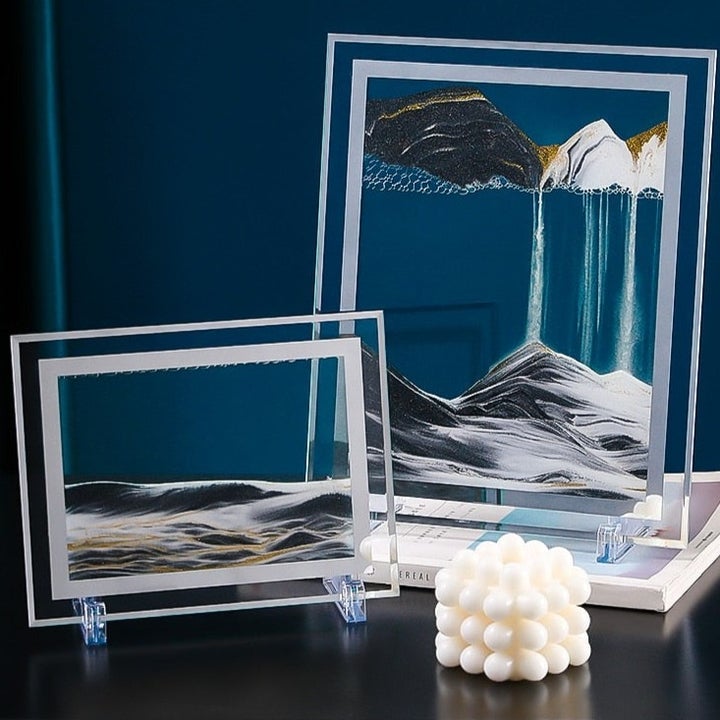 3D Dreamlike Real  Time Landscape Hourglass Artwork