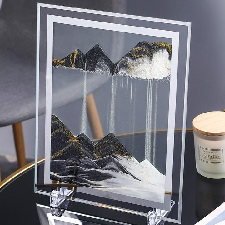 3D Dreamlike Real  Time Landscape Hourglass Artwork