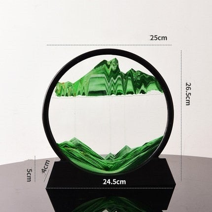 3D Dreamlike Real  Time Landscape Hourglass Artwork