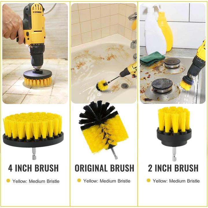 Piece Drill Brush Attachment Set