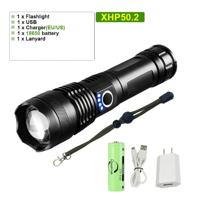 High Lumen Tactical Flashlight