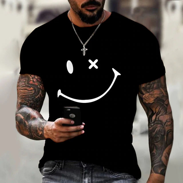 Men's T-Shirt 3D Print Graphic Optical Illusion Plus Size Short Sleeve Casual Tops