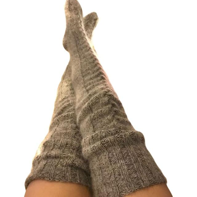 Knitted Thigh High Stockings