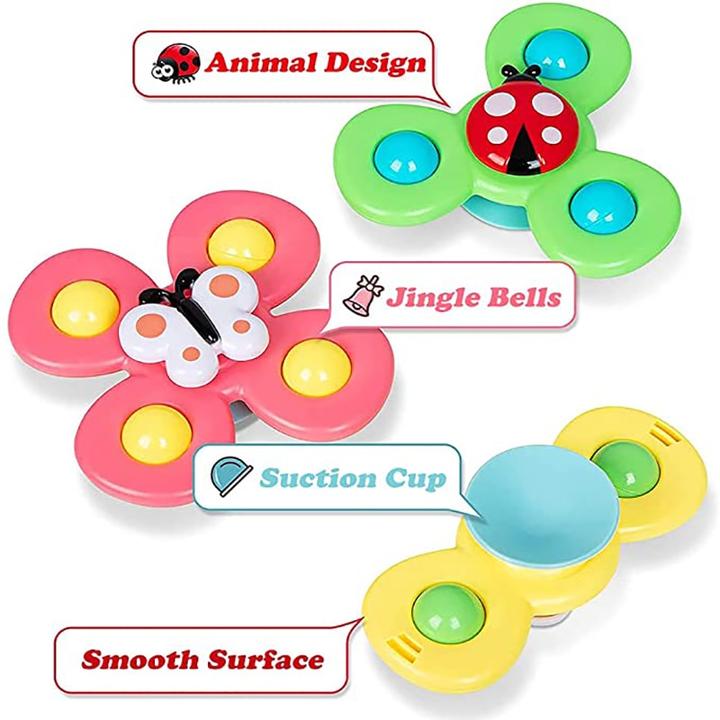 Cute Cartoon Suction Cup Spinner Toy