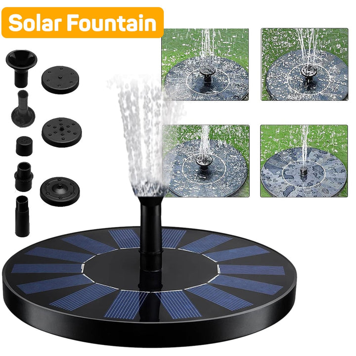 Solar Powered Hummingbird Fountain