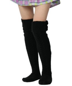 Knitted Thigh High Stockings