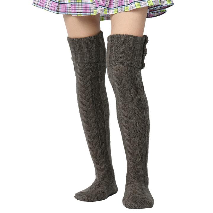 Knitted Thigh High Stockings