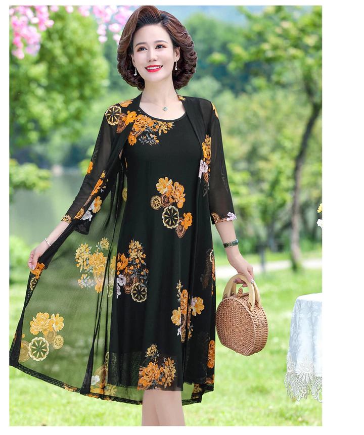 Womens Floral Print Dress