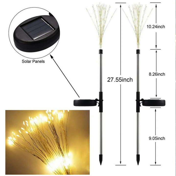 Waterproof Solar Garden Fireworks Lamp