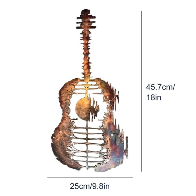 Guitarist Art  Handmade Abstract Guitar Metal