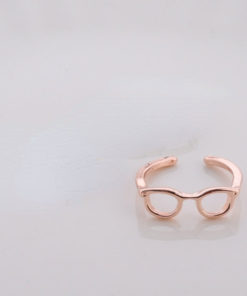 Cute Glasses Open Ring