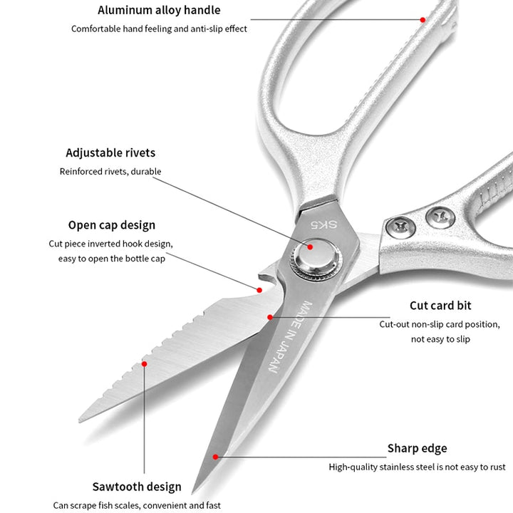 Heavy-Duty Professional Kitchen Scissors